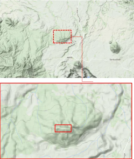 Gambar 2. 3. Peta Lokasi Perancangan  - Hutan Siosar 