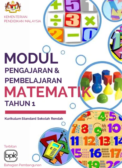 Modul PdP Matematik KSSR Semakan Tahun 1 (27092016)