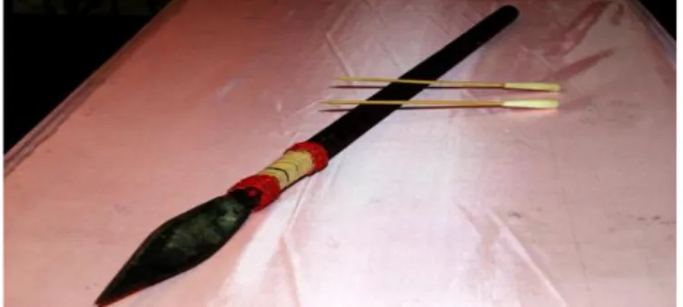 Gambar 2.6 senjata sumpit Dayak  (sumber : http://Indonesiakaya.com/) 