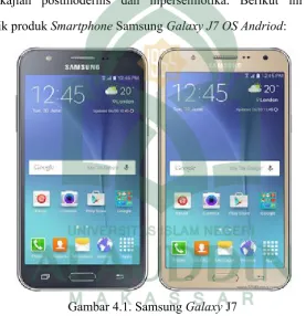 gambaran fisik produk Smartphone Samsung Galaxy J7 OS Andriod: