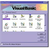 Gambar 2.1 Tampilan Pertama Visual Basic 