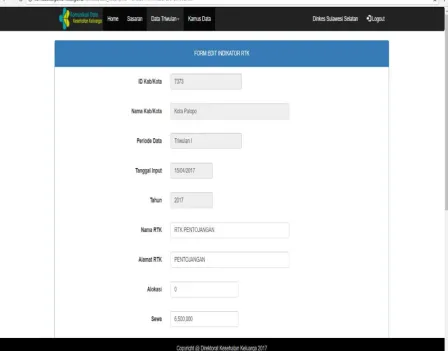 Gambar 2.8. Tampilan Edit Data Indikator KSP 