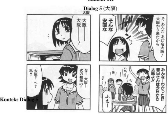 Gambar 5.1  Dialog 5 (大阪) 