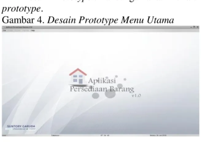 Gambar 4. Desain Prototype Menu Utama 