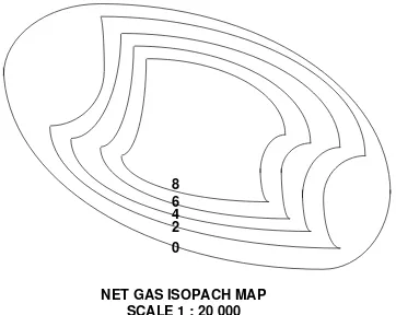 Gambar 3.8 : Peta Isopach 