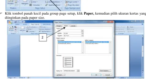 Gambar 13. Memilih ukuran margin 