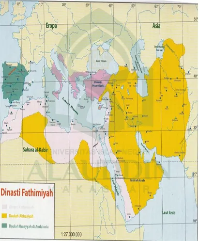 Gambar I: Peta Wilayah Daulah Dinasti Fatimiyah 