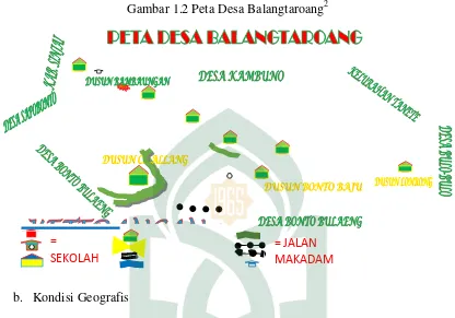 Gambar 1.2 Peta Desa Balangtaroang2