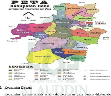 Gambar 1.1 Peta Kabupaten Bone 