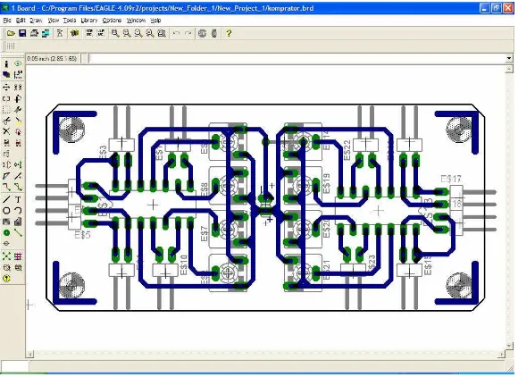 Gambar 2.15. Software Desain PCB (Printed Circuit Board) Eagle 4.09r2 