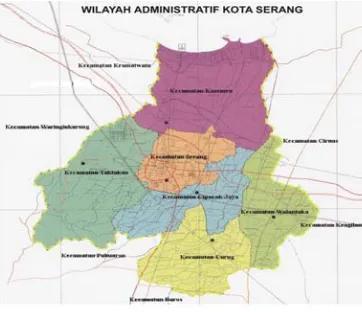 Gambar 4.1 Wilayah Administratif Kota Serang 
