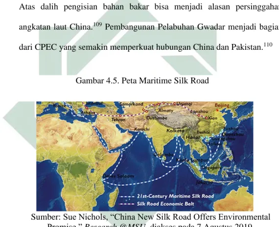 Gambar 4.5. Peta Maritime Silk Road 