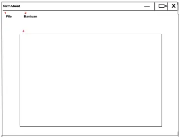 Gambar 3.12 Rancangan Interface Form About 