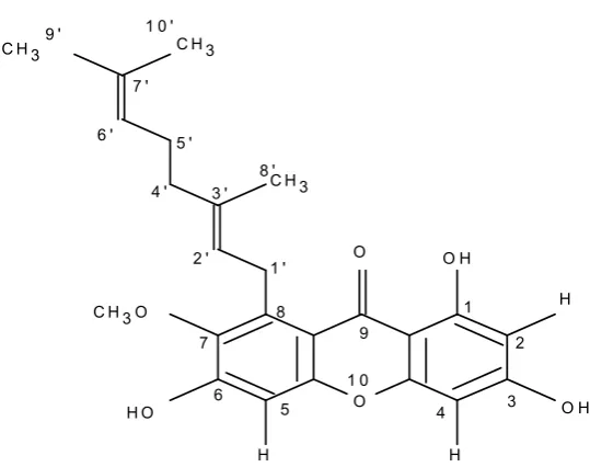 Gambar 5. Struktur Rubaxanthon