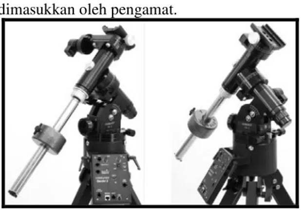Gambar 16 Mounting GM8 Losmandy  Seperti disebutkan oleh Utama dan  Siregar (2007) kemampuan teleskop dalam hal 