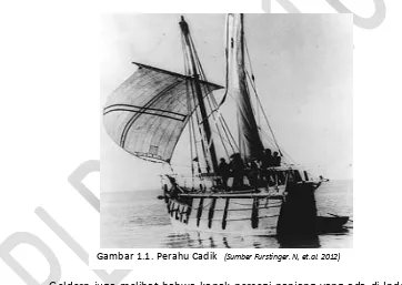 Gambar 1.1. Perahu Cadik   (Sumber Furstinger. N, et.al. 2012) 