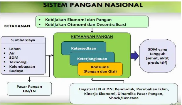 Gambar 12.  Skema Sistem Pangan Nasional 