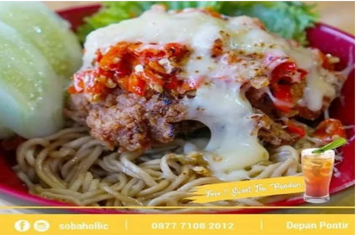 Gambar 1.3 Mie Soba Menu Utama Kafe Sobahollic, 2018 