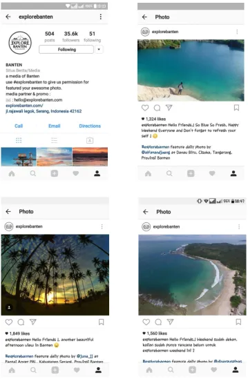 Gambar 1.2 Akun Instagram Explorebanten 