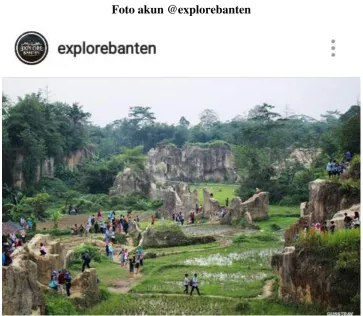 Gambar 4.2 Foto akun @explorebanten 