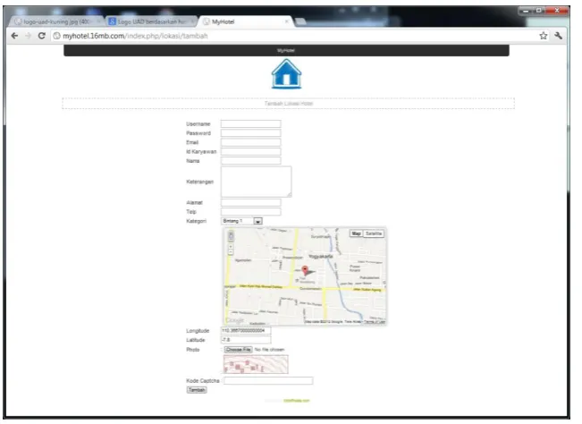 Gambar 5. Halaman Create Contributor. 