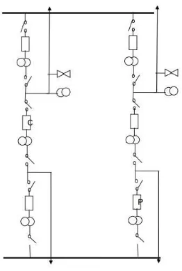 Gambar 2.6 Single Line Diagram Gardu Induk Satu Setengah 