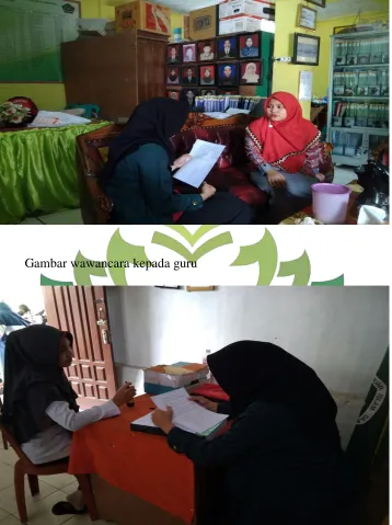 Gambar wawancara kepada guru 