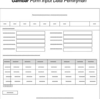 Gambar Form Input Data Peminjman 