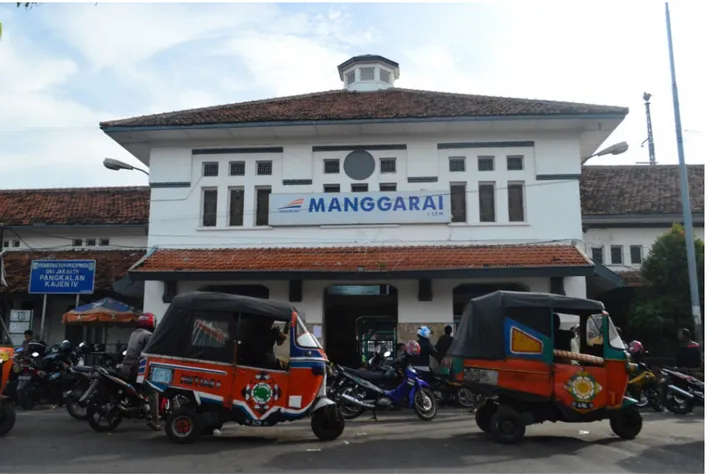 Gambar 1 Stasiun Manggarai, sumber: google.co.id