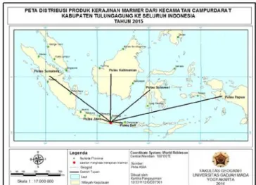 Gambar  di  atas  menunjukkan  distribusi  di  Indonesia  yang  meliputi  pulau-pulau  besar  seperti  Pulau  Jawa,  Pulau  Sumatera,  Kalimantan,  Sulawesi,  Papua,  dan  Bali