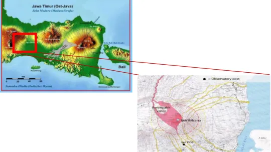 Gambar 1. Peta Lokasi Gunungapi Ijen 