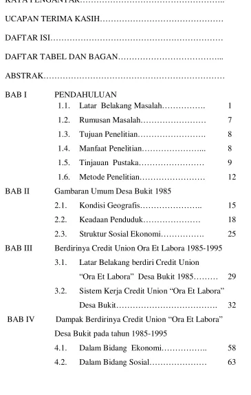Gambaran Umum Desa Bukit 1985 