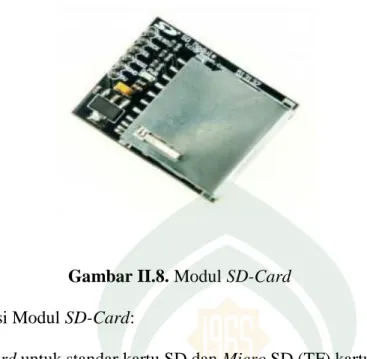 Gambar II.9. Konfigurasi SD-Card Modul ke Arduino 