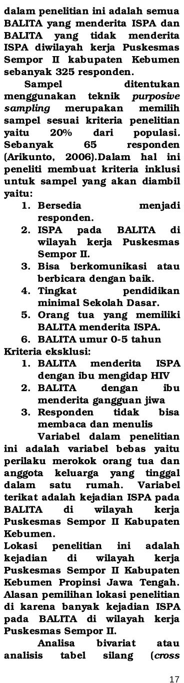 tabel silang 