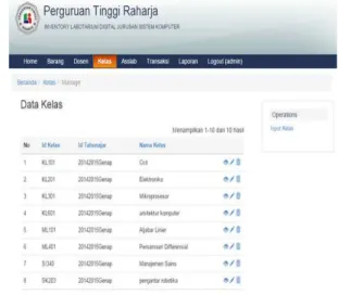Gambar 6. Tampilan Menu Data  Barang 