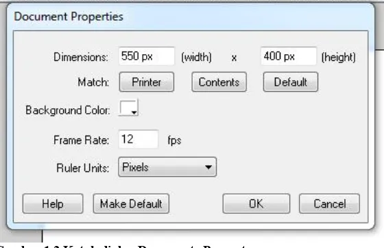 Gambar 1.2 Kotak dialog Documents Property