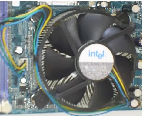 Gambar  5.  Hasil pemasangan pendingin dan kipas processor 