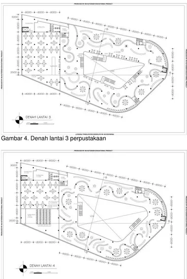 Gambar 5. Denah lantai 4 perpustakaan 