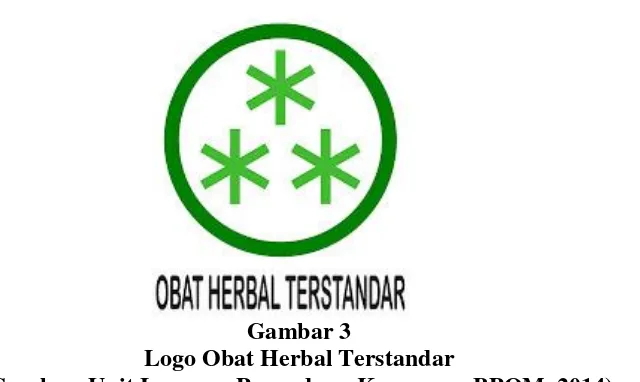 Gambar 3 Logo Obat Herbal Terstandar 