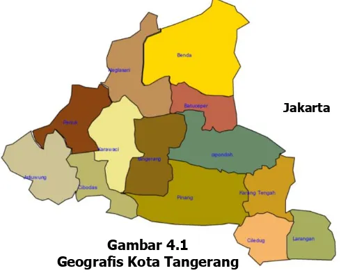 Gambar 4.1 Geografis Kota Tangerang 