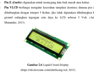 Gambar 2.6 Liquid Cristal Display 