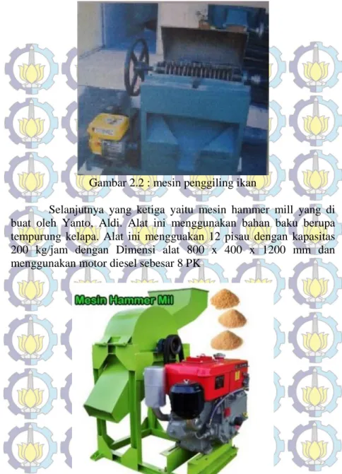 Gambar 2.2 : mesin penggiling ikan 
