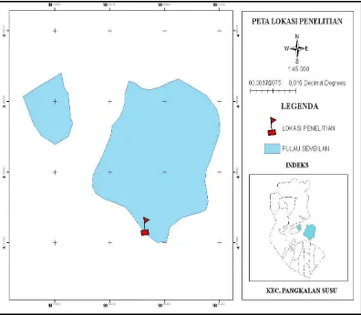 Gambar 2. Peta Lokasi Penelitian Desa Pulau Sembilan 