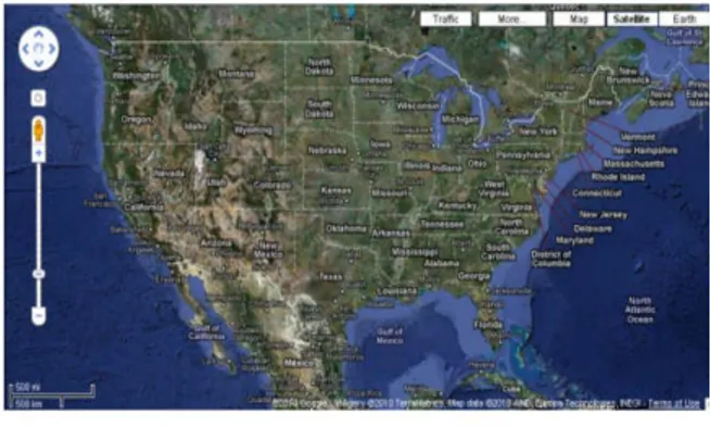 Gambar  1. Peta Stelit Google   III. METODE 