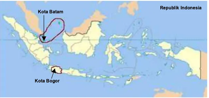 Gambar I.1. Peta lokasi studi kasus 