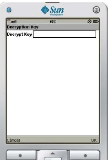 Gambar 4.7 tampilan Form decryption key 