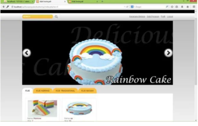 Gambar 7  Tampilan Daftar  Tampilan Form Login  User 