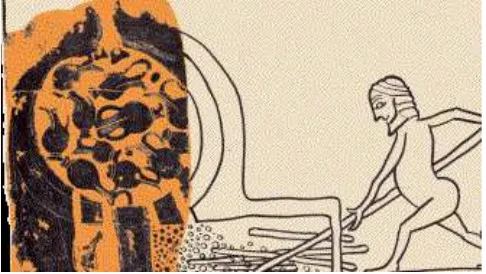 Gambar 2. Ilustrasi Pembakaran Keramik pada Jaman Mesir Kuno (Sumber: http://www.ceramicstudies.me.uk/) 