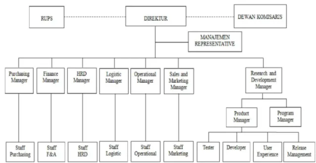 Gambar 4.1 Struktur Organisasi PT. Medixsoft 