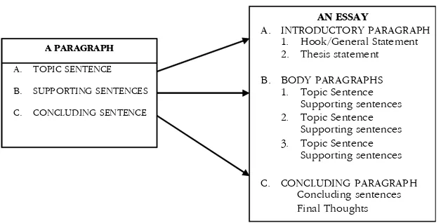 Figure 1. The Basic Plan of Paragraph and Essay. (Adopted fromOshima& Hogue, 1998:118)